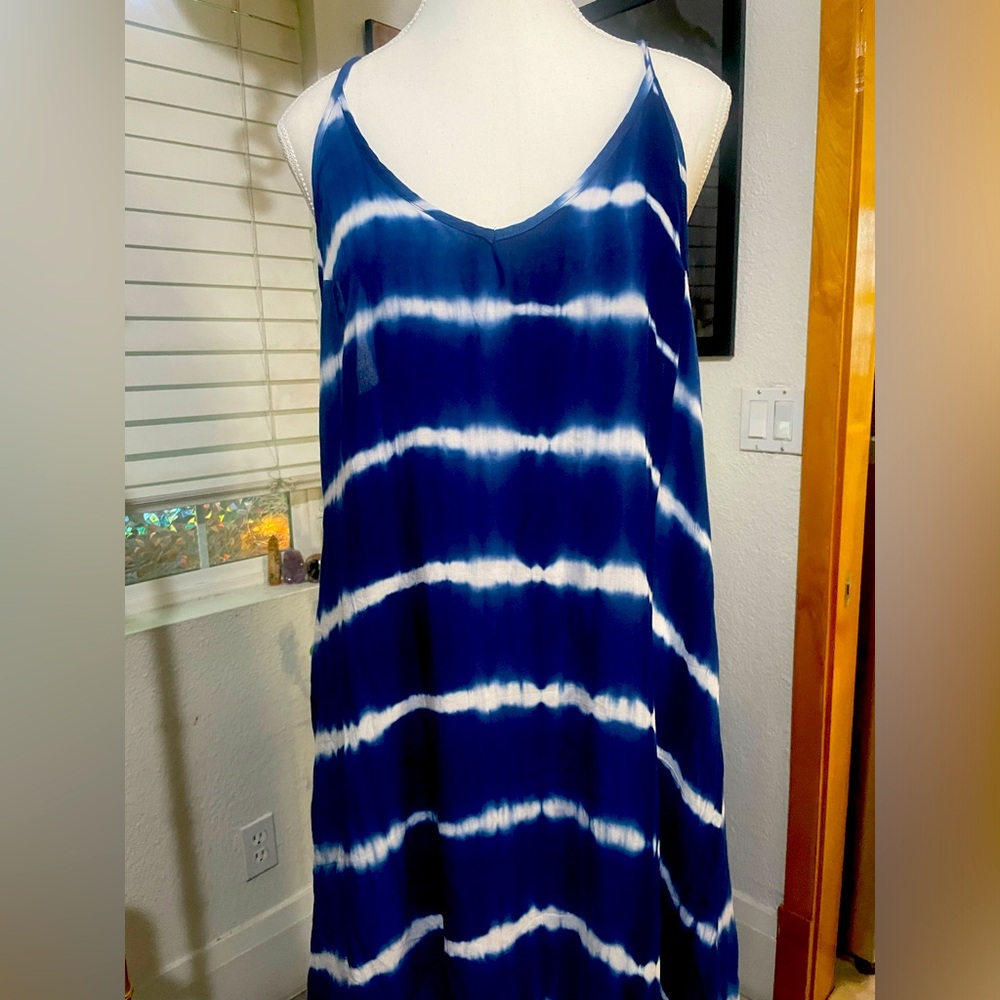 Tie dye beach dress